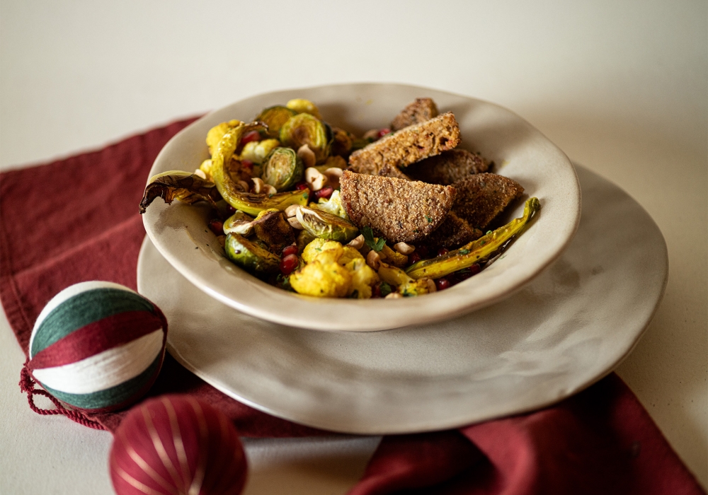 Mini burger pomodori e olive con Insalata tiepida invernale