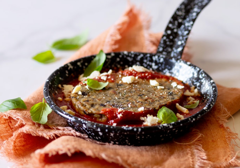 Aubergine burger alla Norma