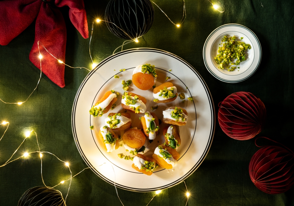 Baci di albicocche ai pistacchi