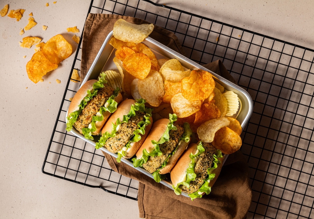 Burger Kroccanti con zucca e cipolla caramellata