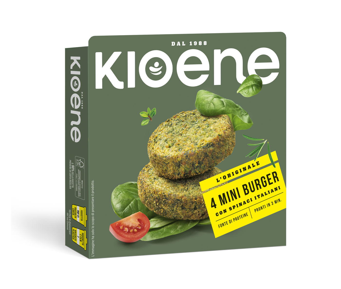 Veggie Mini Burger with Spinach